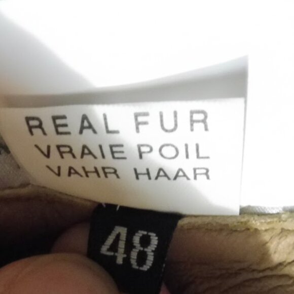 Artico Shearling Leather Coat - Size 48 euro - worn once - tan -Reversable - Picture 15 of 16